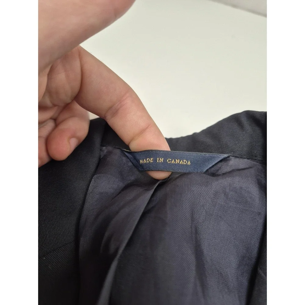 Brooks Brothers Loro piana Suit Jacket Mens M 39L Blue Wool 1818 Madison FLAW